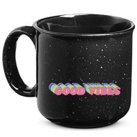70s Retro Groovy Hippie Good Vibes Repeat 15oz Campfire Ceramic Mug
