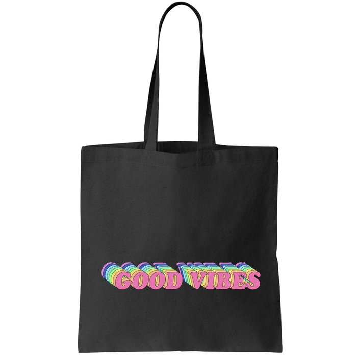 70s Retro Groovy Hippie Good Vibes Repeat Bag