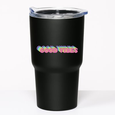70s Retro Groovy Hippie Good Vibes Repeat Tumbler