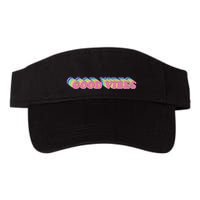 70s Retro Groovy Hippie Good Vibes Repeat Visor