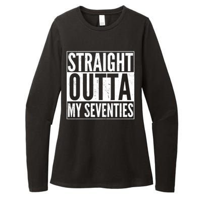 70th Birthday - Straight Outta My Seventies Womens CVC Long Sleeve Shirt