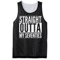 70th Birthday - Straight Outta My Seventies Mesh Reversible Basketball Jersey Tank