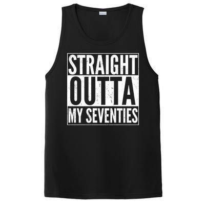 70th Birthday - Straight Outta My Seventies PosiCharge Competitor Tank