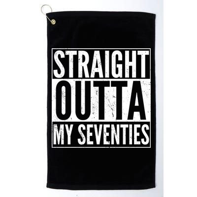 70th Birthday - Straight Outta My Seventies Golf Towel