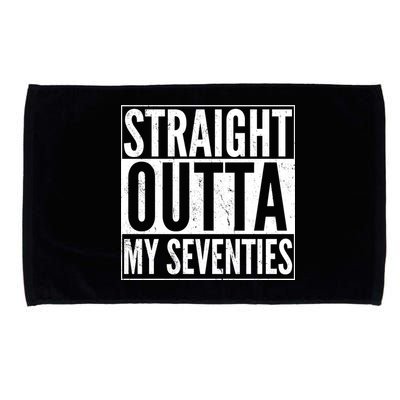 70th Birthday - Straight Outta My Seventies Microfiber Hand Towel