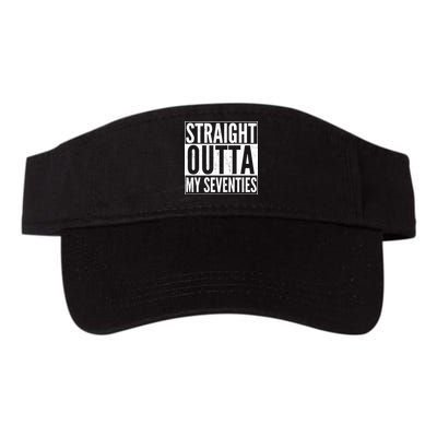 70th Birthday - Straight Outta My Seventies Valucap Bio-Washed Visor