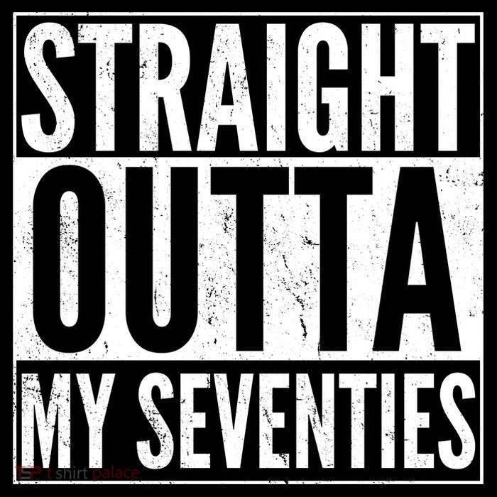 70th Birthday - Straight Outta My Seventies Women's V-Neck T-Shirt