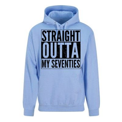 70th Birthday - Straight Outta My Seventies Unisex Surf Hoodie