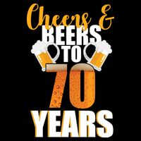 70th Birthday Cheers & Beers To 70 Years City Backpack