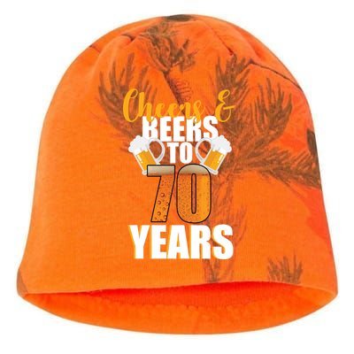 70th Birthday Cheers & Beers To 70 Years Kati - Camo Knit Beanie