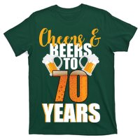 70th Birthday Cheers & Beers To 70 Years T-Shirt