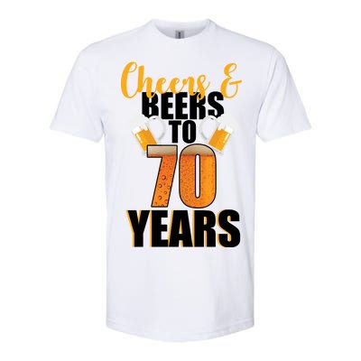 70th Birthday Cheers & Beers To 70 Years Softstyle® CVC T-Shirt