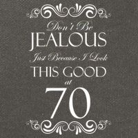 70th Birthday: Don't Be Jealous Just Because I Look This Good At 70 Cotton Canvas Backpack
