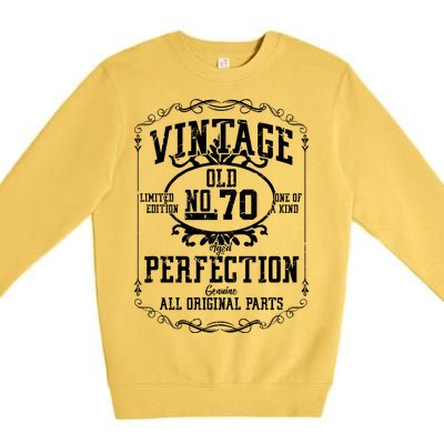 70th Birthday Genuine All Original Parts Premium Crewneck Sweatshirt