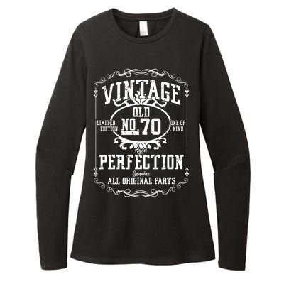 70th Birthday Genuine All Original Parts Womens CVC Long Sleeve Shirt