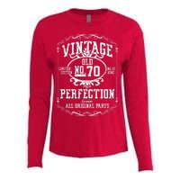 70th Birthday Genuine All Original Parts Womens Cotton Relaxed Long Sleeve T-Shirt