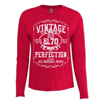 70th Birthday Genuine All Original Parts Womens Cotton Relaxed Long Sleeve T-Shirt