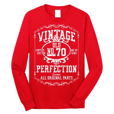 70th Birthday Genuine All Original Parts Long Sleeve Shirt