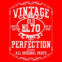70th Birthday Genuine All Original Parts Apron