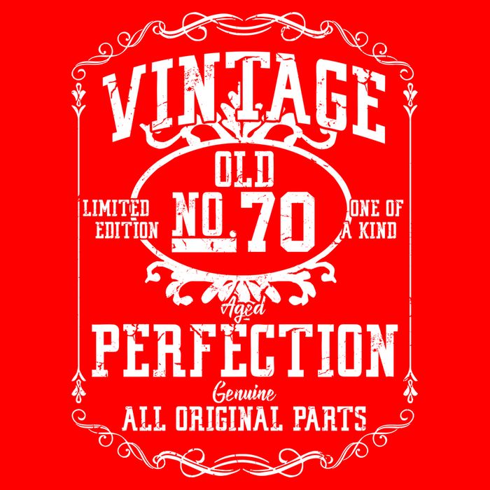 70th Birthday Genuine All Original Parts Apron