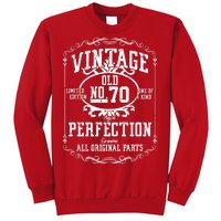 70th Birthday Genuine All Original Parts Sweatshirt