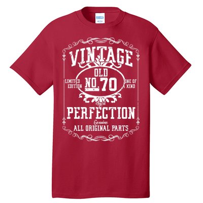 70th Birthday Genuine All Original Parts Tall T-Shirt