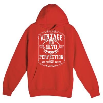 70th Birthday Genuine All Original Parts Premium Pullover Hoodie