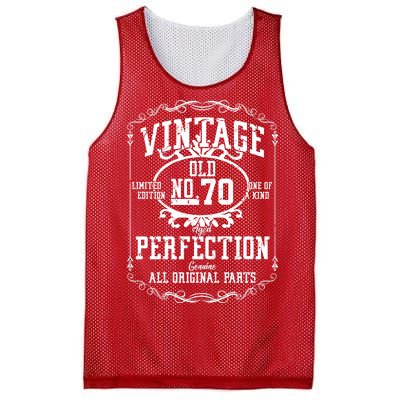 70th Birthday Genuine All Original Parts Mesh Reversible Basketball Jersey Tank