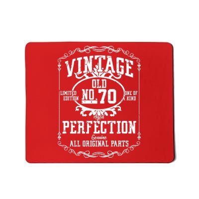 70th Birthday Genuine All Original Parts Mousepad