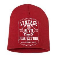 70th Birthday Genuine All Original Parts Short Acrylic Beanie