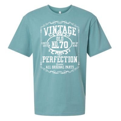 70th Birthday Genuine All Original Parts Sueded Cloud Jersey T-Shirt