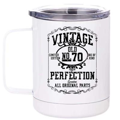 70th Birthday Genuine All Original Parts 12 oz Stainless Steel Tumbler Cup