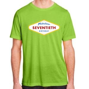 70th Birthday Las Vegas Fabulous Seventieth Adult ChromaSoft Performance T-Shirt