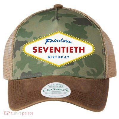 70th Birthday Las Vegas Fabulous Seventieth Legacy Tie Dye Trucker Hat