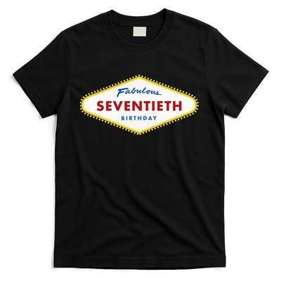 70th Birthday Las Vegas Fabulous Seventieth T-Shirt