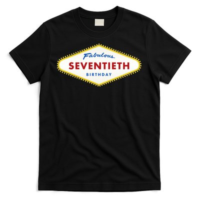 70th Birthday Las Vegas Fabulous Seventieth T-Shirt