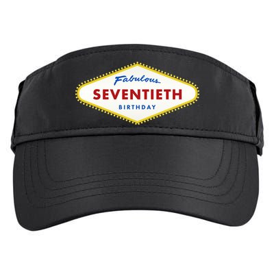 70th Birthday Las Vegas Fabulous Seventieth Adult Drive Performance Visor