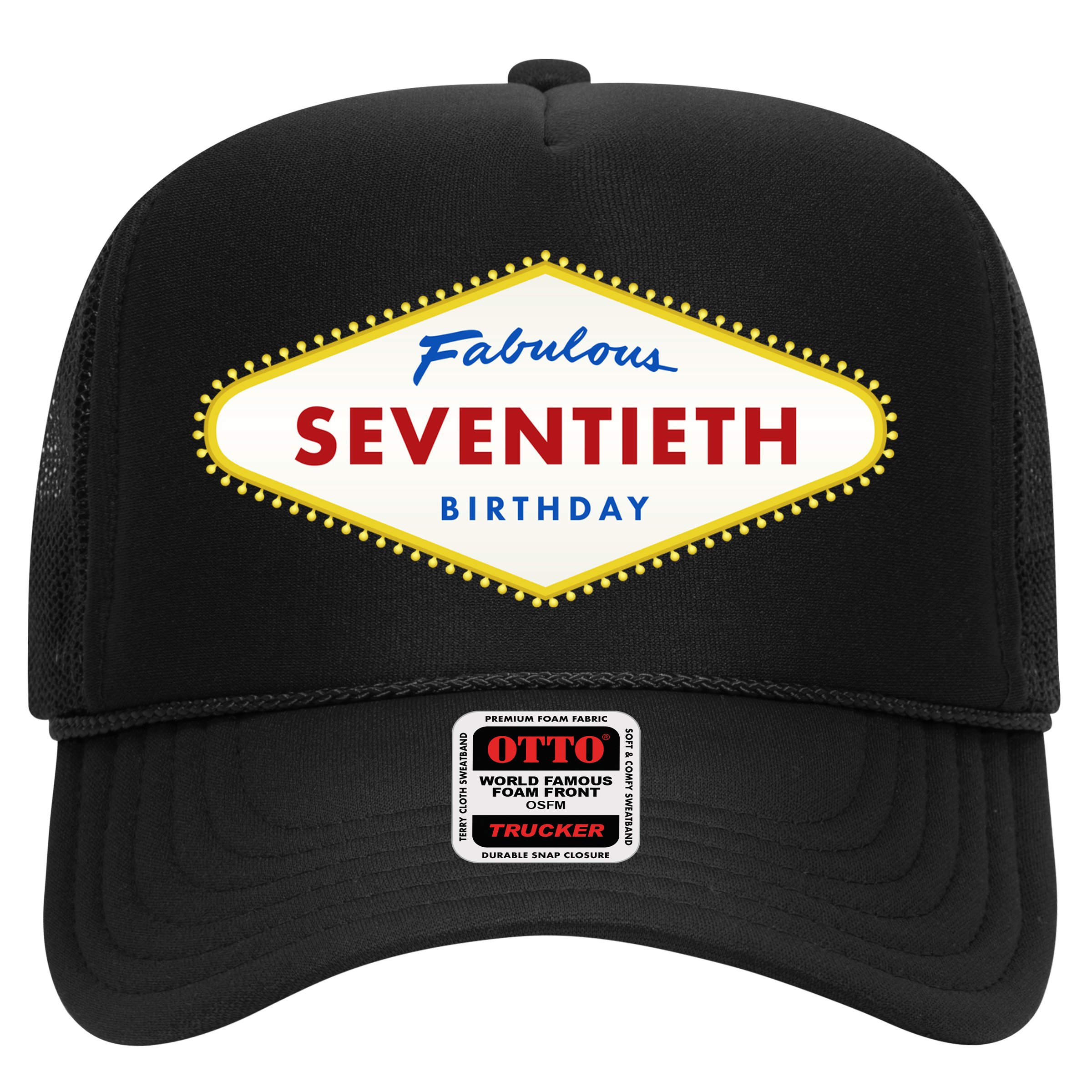 70th Birthday Las Vegas Fabulous Seventieth Hat