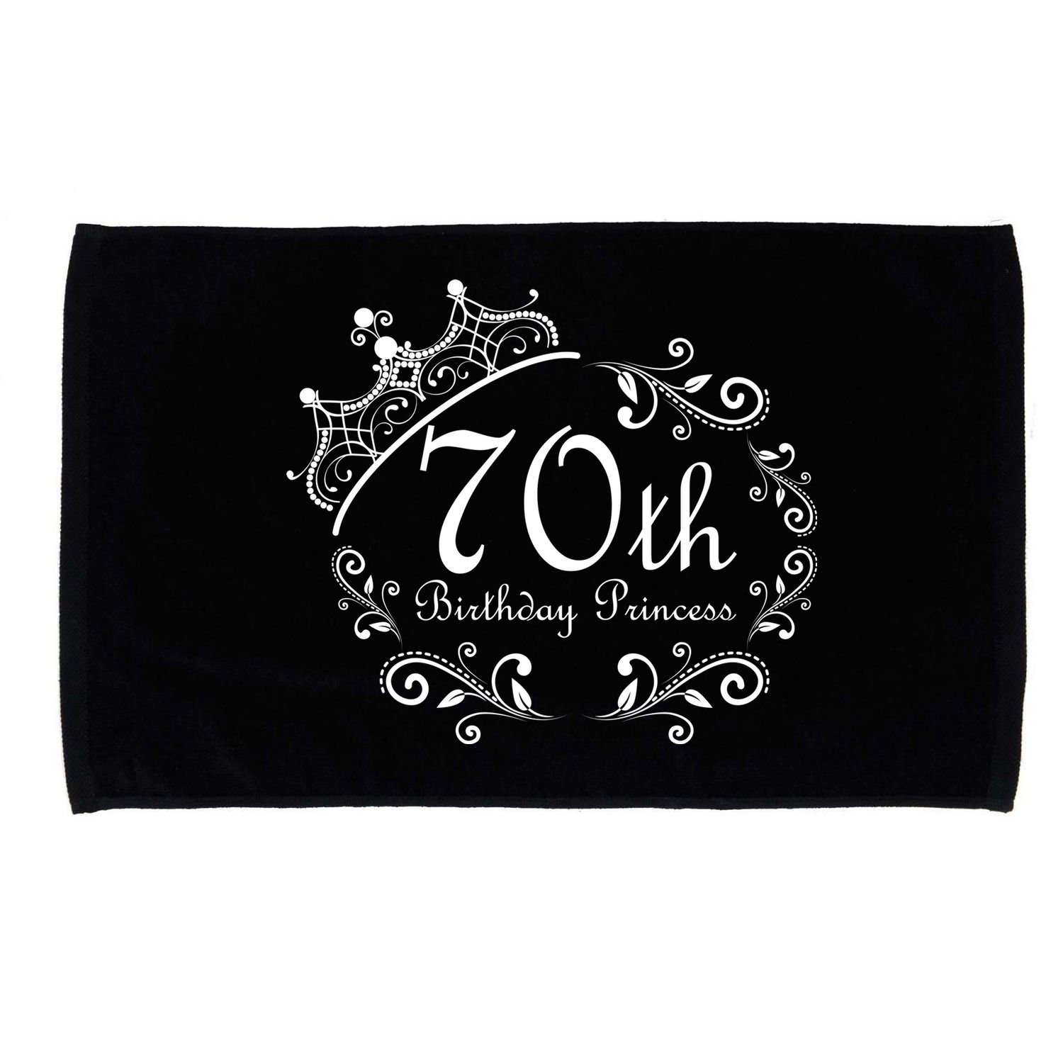 70th Birthday Princess Microfiber Hand Towel