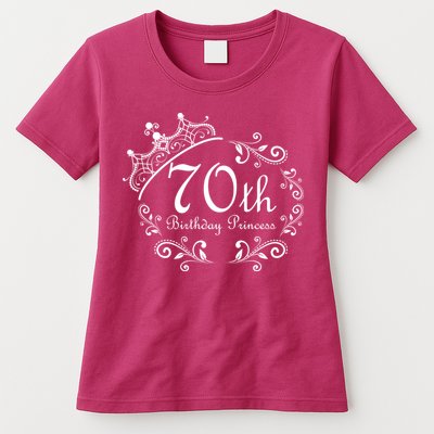 70th Birthday Princess Womens T-Shirt