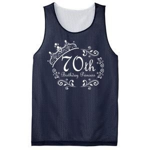 70th Birthday Princess Mesh Reversible Basketball Jersey Tank