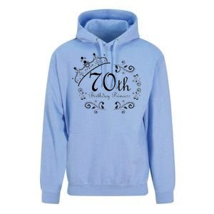 70th Birthday Princess Unisex Surf Hoodie