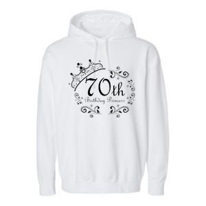 70th Birthday Princess Garment-Dyed Fleece Hoodie