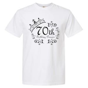 70th Birthday Princess Garment-Dyed Heavyweight T-Shirt