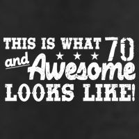 70th Birthday This Is What Awesome Looks Like  Adult Drive Performance Visor