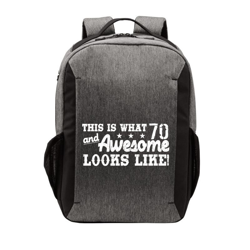 70th Birthday This Is What Awesome Looks Like  Vector Backpack