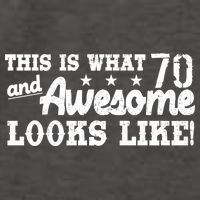70th Birthday This Is What Awesome Looks Like  Vector Backpack
