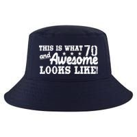 70th Birthday This Is What Awesome Looks Like  Cool Comfort Performance Bucket Hat