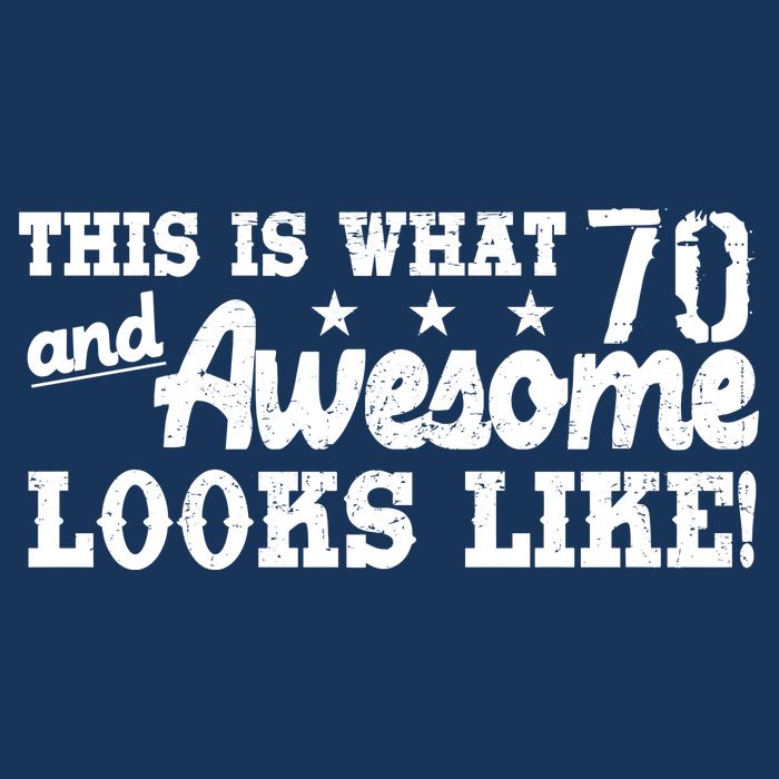70th Birthday This Is What Awesome Looks Like  Apron