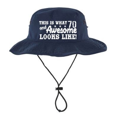 70th Birthday This Is What Awesome Looks Like  Bucket Hat